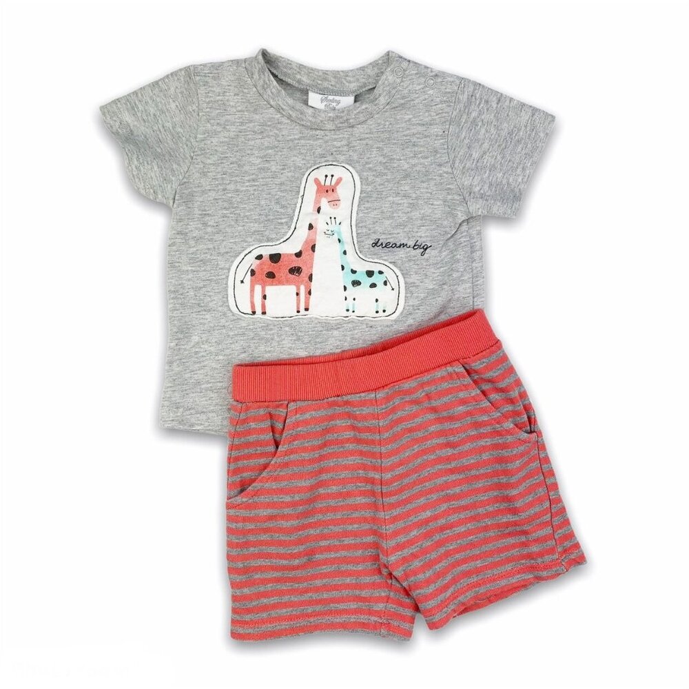 Sterling Baby Giraffe Appliqué Outfit {12mo}